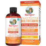 MARYRUTH'S Liquid Multivitamin + Hair Growth | Clinically Tested in Women for Thicker Hair & Facial Wrinkles | Biotin 10000mcg | Lustriva Hair Growth Supplements | Skin Care | Ages 18+ | 15.22 Fl Oz