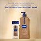 Vaseline Intensive Care Cocoa Radiant for Glowing Skin Body Gel Oil Made with Pure Cocoa Butter + Replenishing Oils 6.8 fl oz