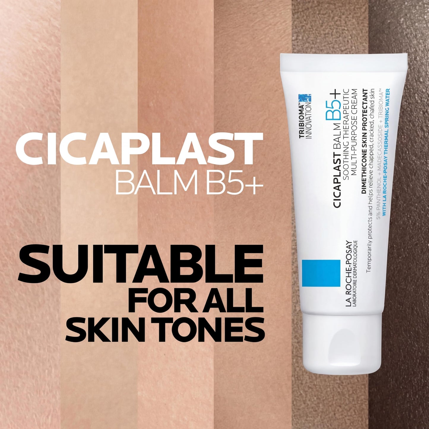 La Roche-Posay Cicaplast Balm B5, Healing Ointment and Soothing Therapeutic Multi Purpose Cream for Dry & Irritated Skin, Body and Hand Balm, Baby Safe, Fragrance Free