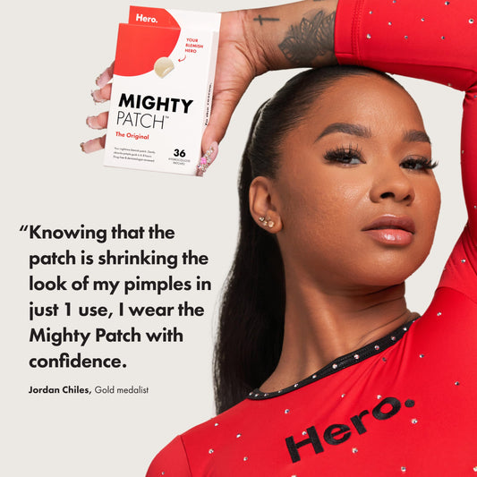 Mighty Patch Original from Hero Cosmetics - Hydrocolloid Acne Pimple Patch for Zits and Blemishes, Spot Treatment Stickers for Face and Skin, Vegan and Cruelty Free (36 Count)