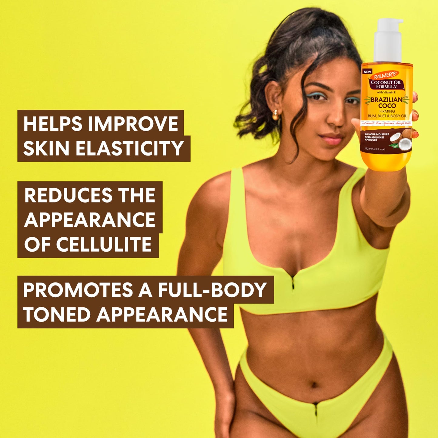 Palmer's Brazilian Coco Firming Body Oil with Vitamin E, 6.5 Fl Oz