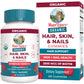 MaryRuth's Hair Skin and Nail Vitamins | USDA Organic | 2500 mcg Biotin Gummies with Vitamin C & Vitamin E | Hair Growth Vitamins | Skin Care | Nail Growth | Ages 14+ | 60 Count
