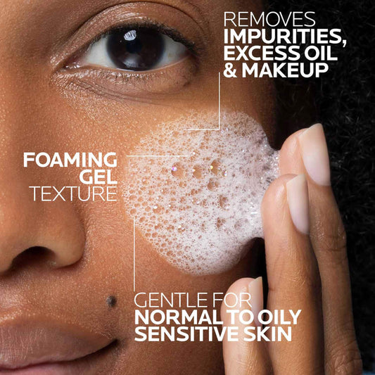 La Roche-Posay Toleriane Purifying Foaming Facial Cleanser, Oil Free Face Wash for Women & Men with Niacinamide + Ceramides, Pore Cleanser Safe For Sensitive Skin, Won’t Dry Out Skin, Soap Free, 400ml