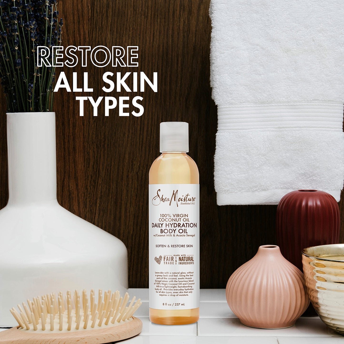SheaMoisture Daily Hydration Body Oil 8 oz